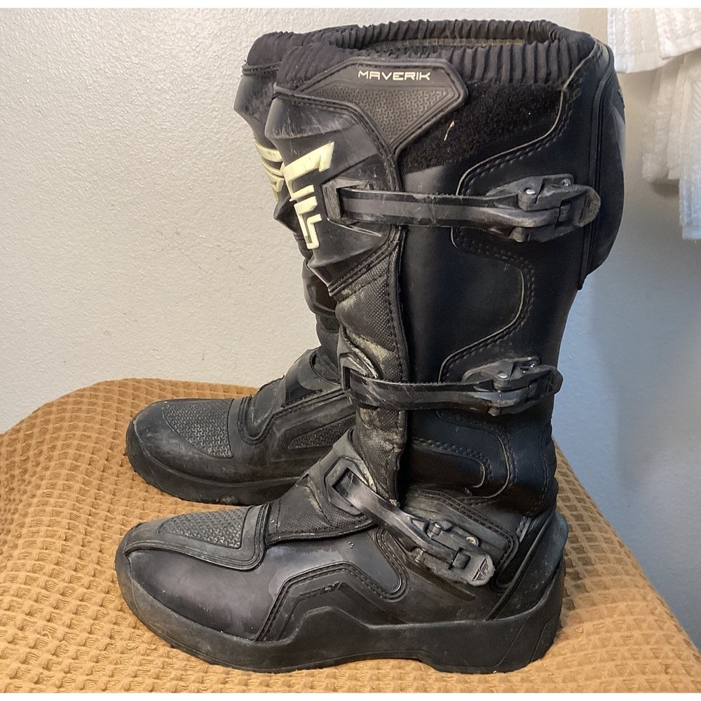 Men's Black Motocross Boots